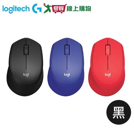 Logitech 靜音無線滑鼠M331-黑