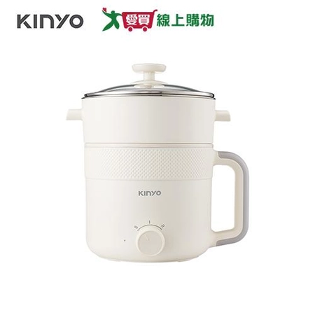 KINYO 多功能陶瓷蒸煮美食鍋 1.7L FP-0901