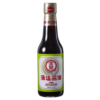 金蘭薄鹽醬油(非基因改造黃豆)500ml