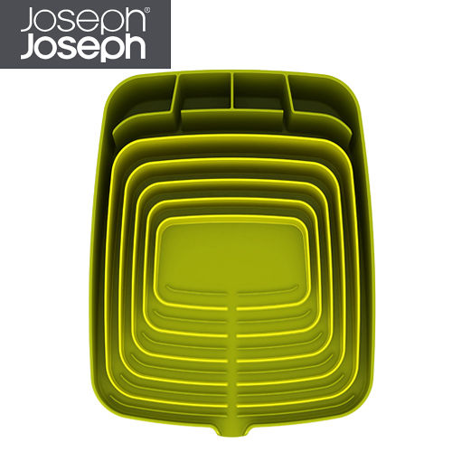 Joseph Joseph英國創意餐廚★可排水碗盤瀝乾架(綠綠)★85001
