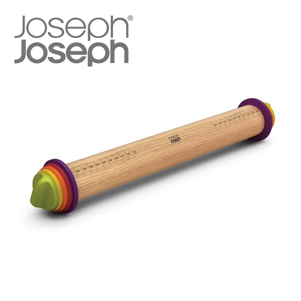 Joseph Joseph英國創意餐廚★厚度可調桿麵棍(彩色)★20085