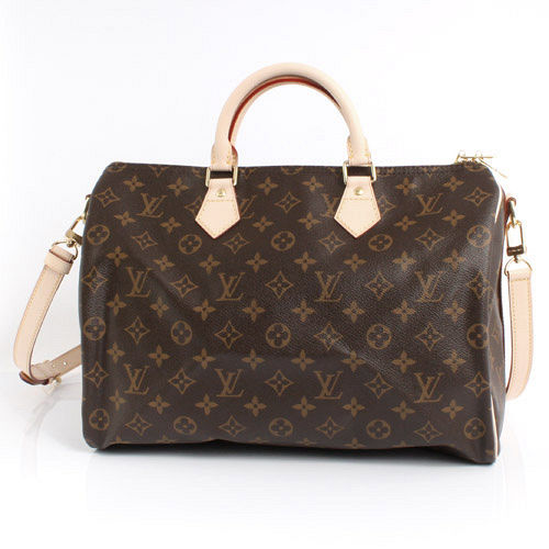 Louis Vuitton LV M41111 M40392 Speedy 35 經典花紋附背帶手提包_現貨