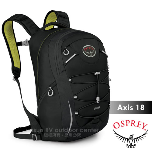 【美國 OSPREY】Axis 18L 城市穿梭電腦背包. 24seven全天候系列後背包.電腦包.書包/出差.健行.旅行.跑步/黑