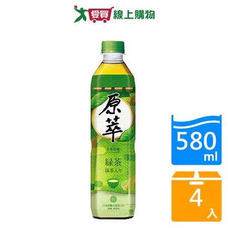 原萃日式綠茶580ml x4入