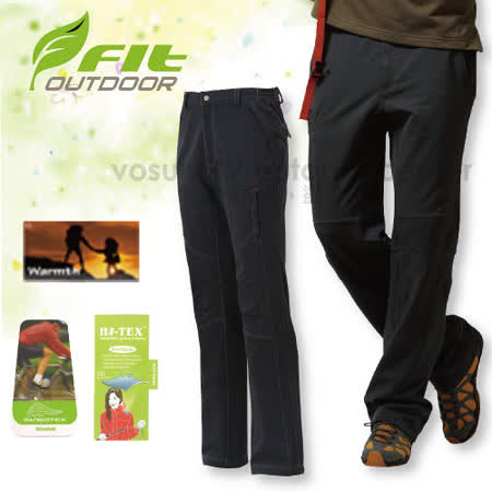 FIT 男款 彈性吸排抗靜電
保暖長褲/軟殼褲.登山褲