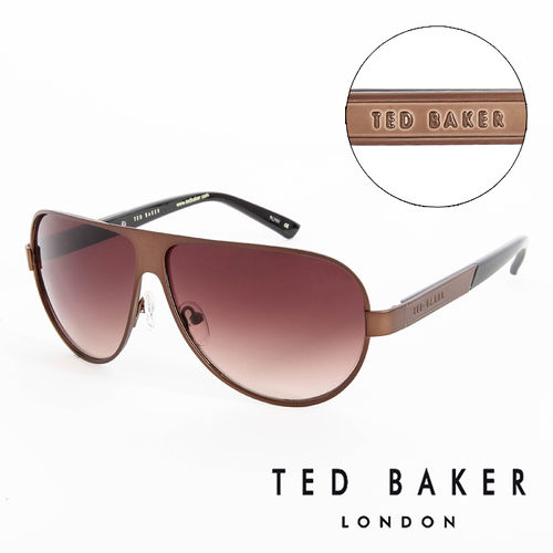 TED BAKER 倫敦 復古質感造型太陽眼鏡(咖啡) TB1240186