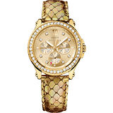 Juicy Couture 珍愛奢華晶鑽日曆腕錶-金 J1901062