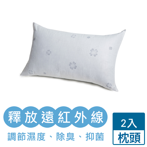 【2件超值組】金洛貝達竹炭枕頭(45x75cm)