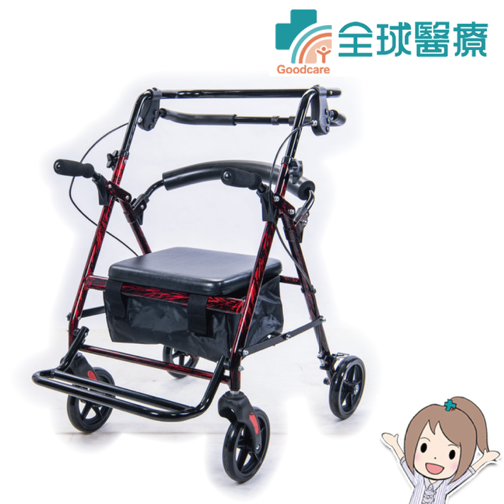 【全球醫療】四輪機械式助行器 JK006