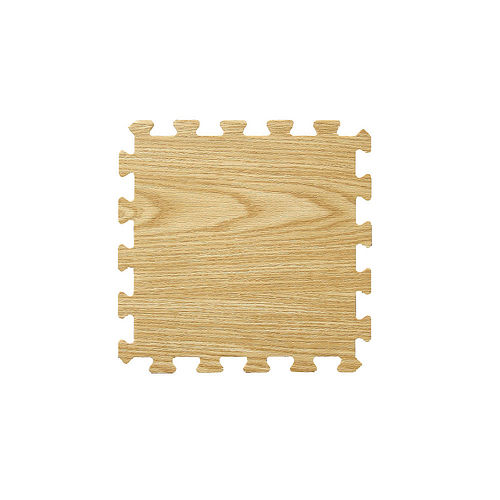 【新生活家】EVA耐磨橡木紋地墊-淺色32x32x1cm30入