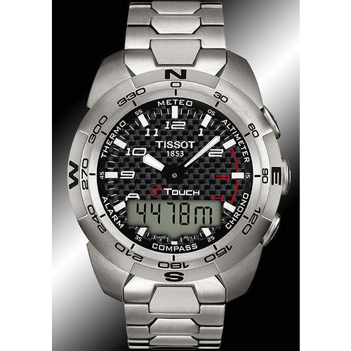 TISSOT T-TOUCH Expert 鈦合金觸控多功能錶-鍊帶 T0134204420200