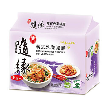 味丹隨緣韓式泡菜湯麵75g*5