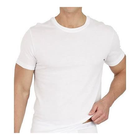 2XIST 2014時尚圓領短袖白色內衣3件組【預購】
