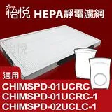 【怡悅HEPA靜電濾網】適用於3m超濾淨型-5/8坪空氣清靜機（四片裝）對應01/02UCF規格