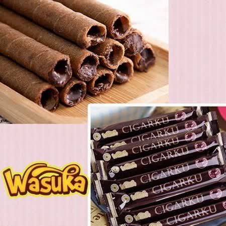 Wasuka 爆漿捲心酥-巧克力威化捲 600g*4包組