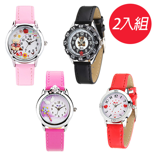 【Chimon Ritz】韓國MINI手工軟陶創意手錶-多款可選(2入組)
