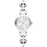 DKNY《紐約時尚 美式風格 》28mm(銀)圓形極簡設計百搭手鍊女款 NY2133
