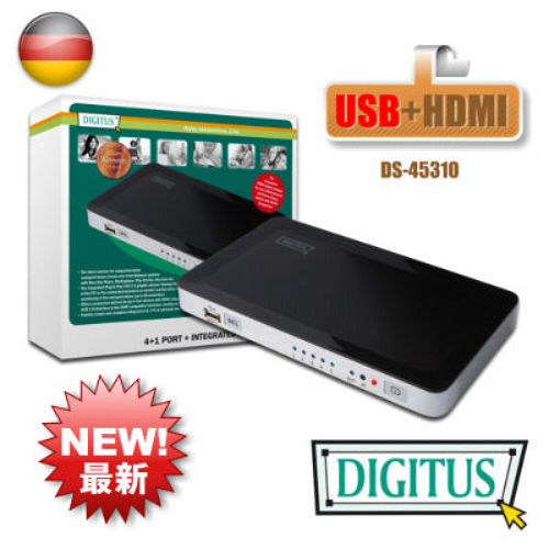 曜兆DIGITUS HDMI家庭視聽劇院與電腦切換器~DS-45310