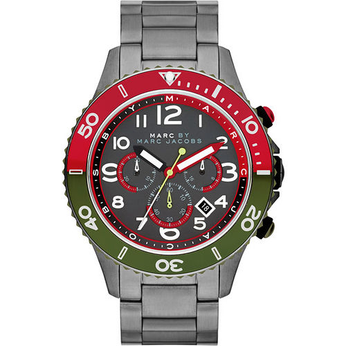 Marc Jacobs Rock 搖滾魅力計時腕錶-鐵灰 MBM5056