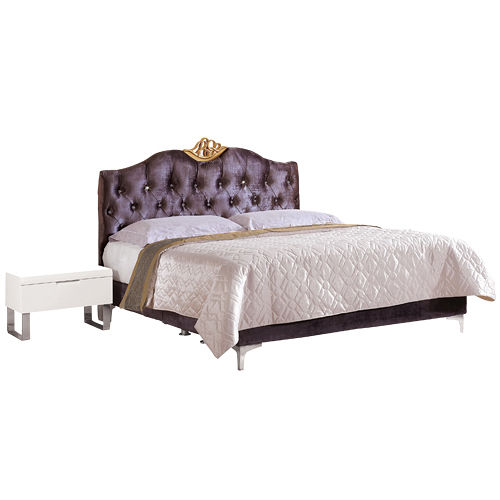 HAPPYHOME 格蘭德6尺紫色加大雙人床172-1(只含床頭-床架-不含床墊-床頭櫃)