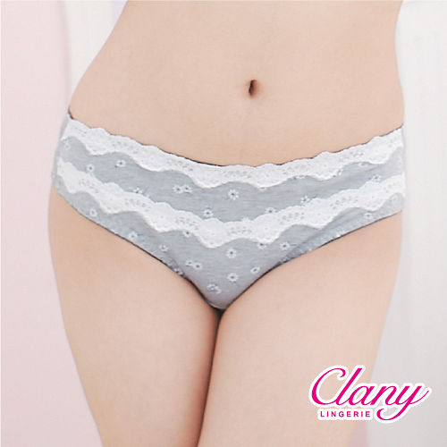 【可蘭霓Clany】健康竹炭氣質小花M-XL內褲 低調灰 5639-61