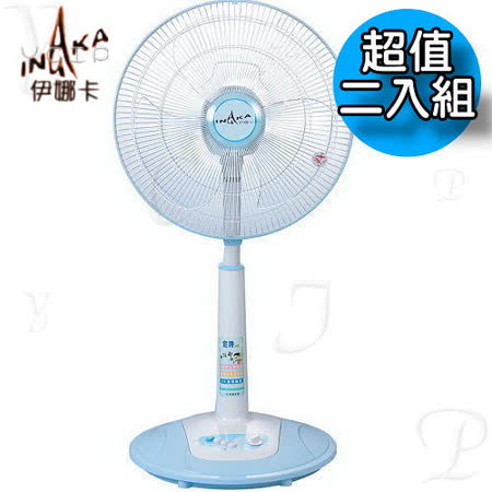 【伊娜卡】16吋定時桌立扇(ST-1651T) 超值二入組