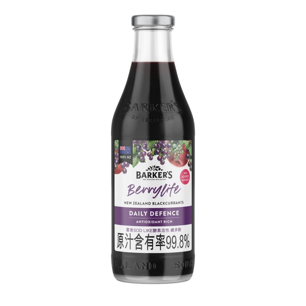 【Barkers】巴可斯保健果露 黑醋栗鮮果露2瓶(710ml/瓶)