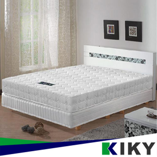 【KIKY】二代韓式克萊兒高碳鋼舒眠型彈簧單人加大床墊3.5尺-YY