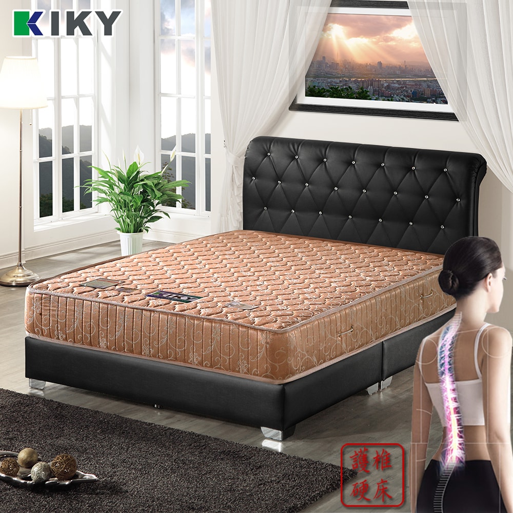【KIKY】一代德式旗艦二線護背彈簧雙人加大床墊6尺-YY