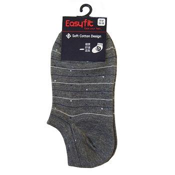 EF橫線點點襪-灰(22~24cm)