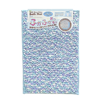 日本pearl【第3代】雪尼爾超吸水速乾地墊(粉藍)