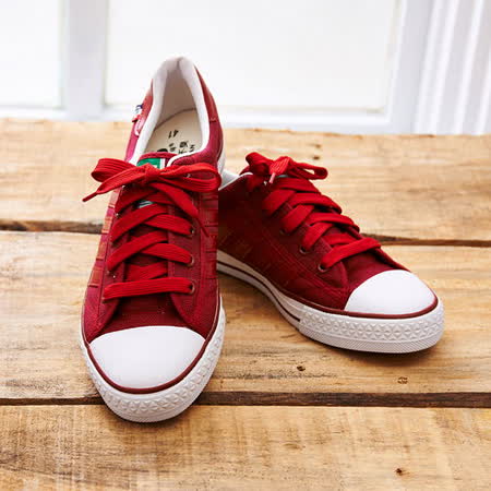 中國強 MIT 百搭休閒帆布鞋CH83(紅色)女鞋