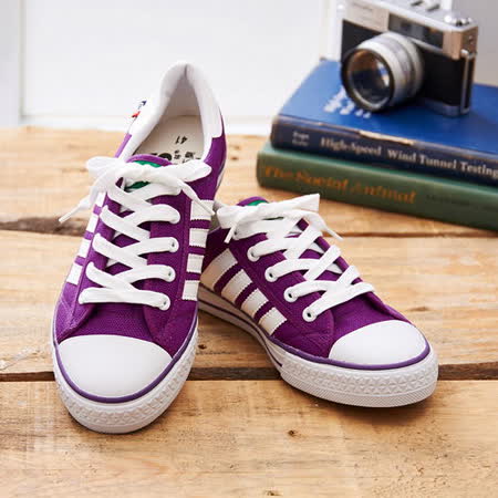 中國強 MIT 經典休閒帆布鞋CH89(紫色)