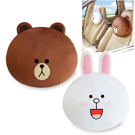 LINE FRIENDS
 絨毛頭枕組