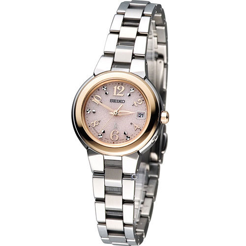 SEIKO 精工 LUKIA 美的力量電波時尚錶 1B22-0BD0KS SSQW016J
