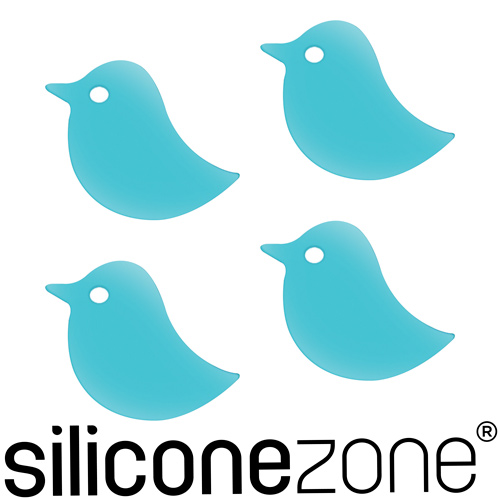 【Siliconezone】施理康Siconi環保矽膠任意貼四入-藍鳥