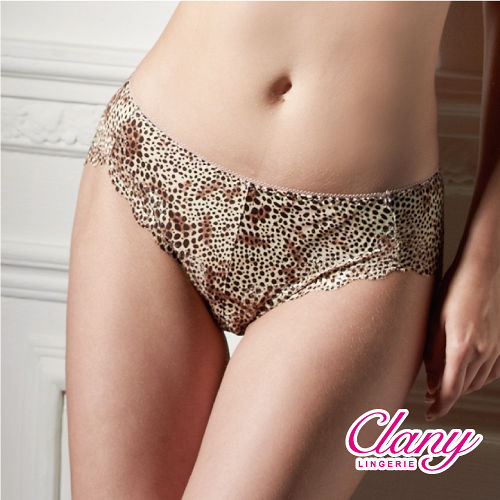 【可蘭霓Clany】狂野豹紋無痕M-XL內褲 咖啡豹 5685-13