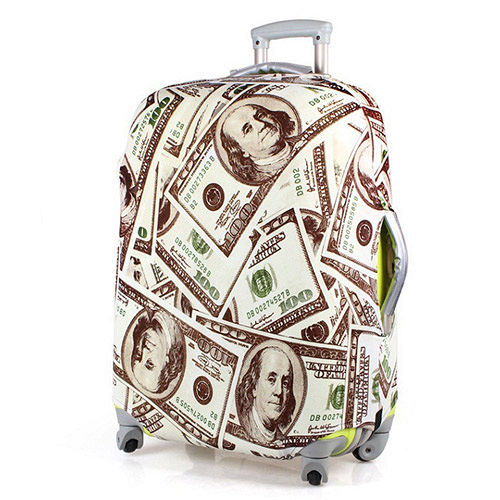 PUSH! 旅遊用品SHOW ME MONEY行李箱拉桿箱登機箱彈力保護套防塵套28寸