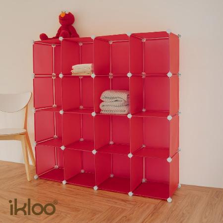 【ikloo】16格收納櫃-12吋收納櫃/整理收納組合櫃