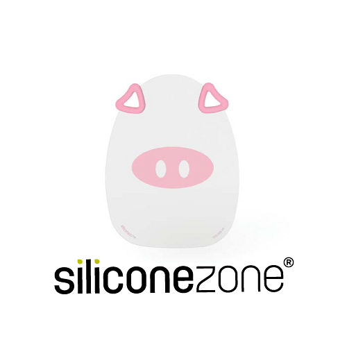 【Siliconezone】施理康耐熱粉紅小豬造型矽膠砧板