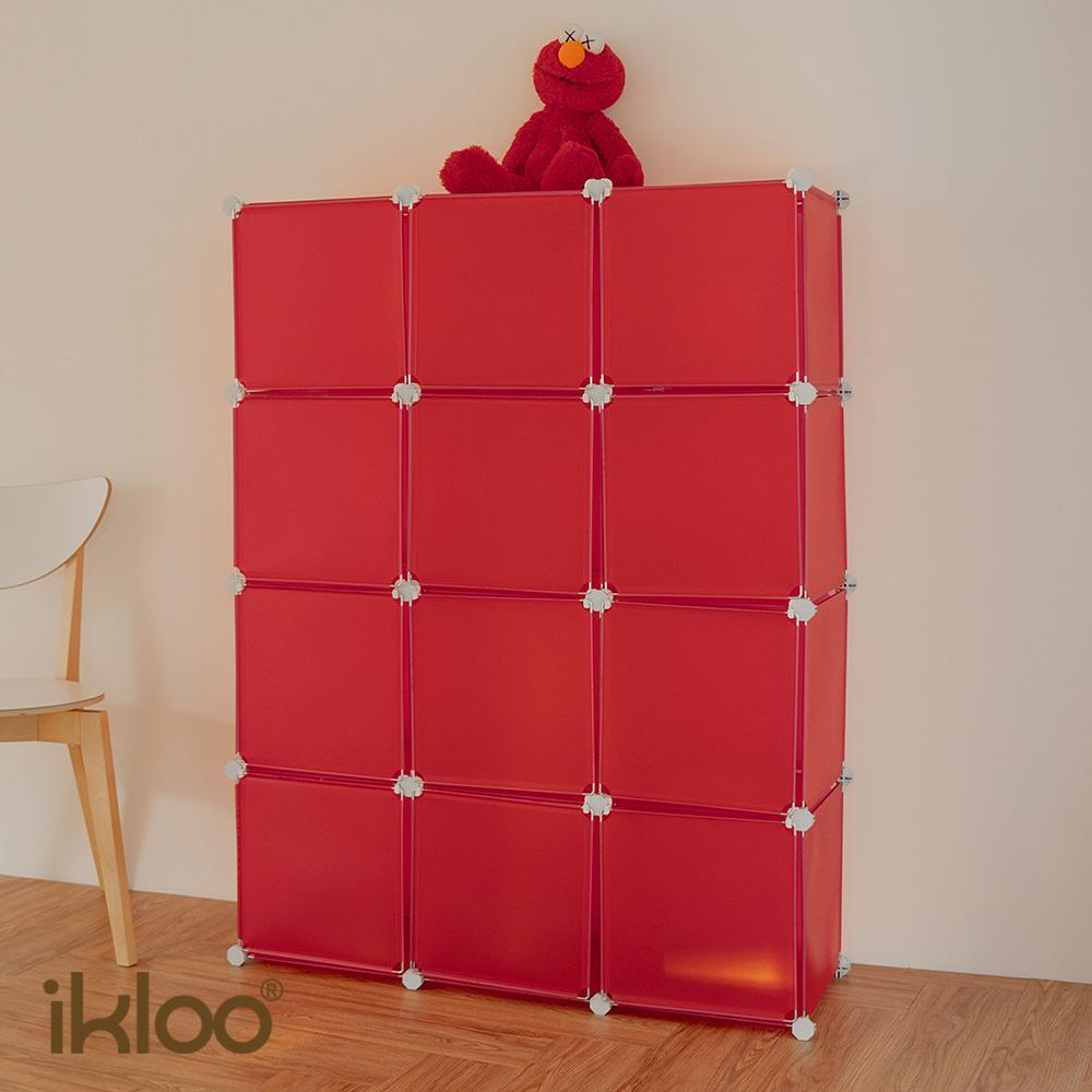 【ikloo】12格12門收納櫃-12吋收納櫃/整理收納組合櫃