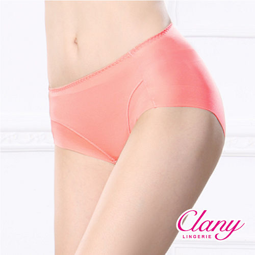【可蘭霓Clany】健康抑菌竹炭中腰M-XL無痕內褲(甜美橙 2156-41)
