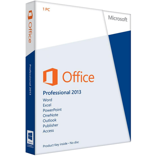 Microsoft微軟 Office 2013 專業版 產品金鑰 PKC版 (無光碟)