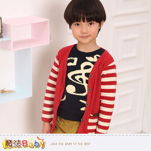 魔法Baby~兒童針織開襟外套 專櫃品牌流行童裝~k37234
