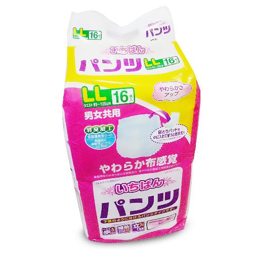 日本一番 LL成人復健褲 16片/4包/箱 (整箱出貨)
