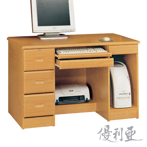 【優利亞-模範生】4尺電腦書桌下座(2色)