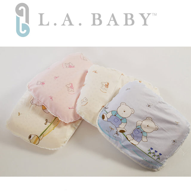 【美國 L.A. Baby】天然乳膠朔型枕(藍色/粉色/黃色/)