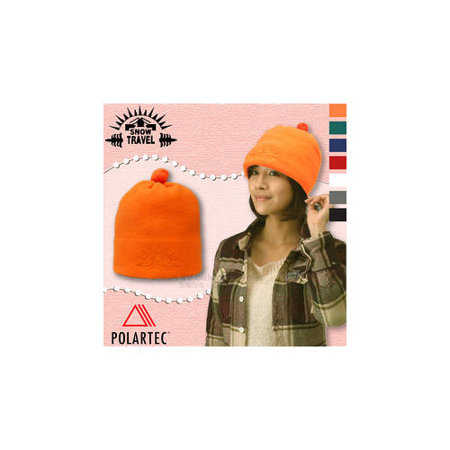 【SNOW TRAVEL】POLARTEC 輕量透氣刷毛保暖帽_AR-13 陽光橙