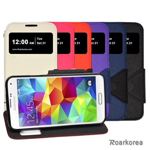 Roarkorea Samsung Galaxy S5 開框磁扣式時尚翻頁質感皮套 Samsung Galaxy S5 專用