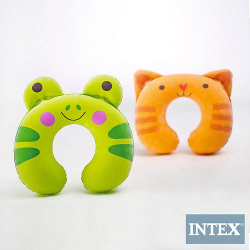 【INTEX】充氣護頸枕-動物造型隨機出貨 (68678)